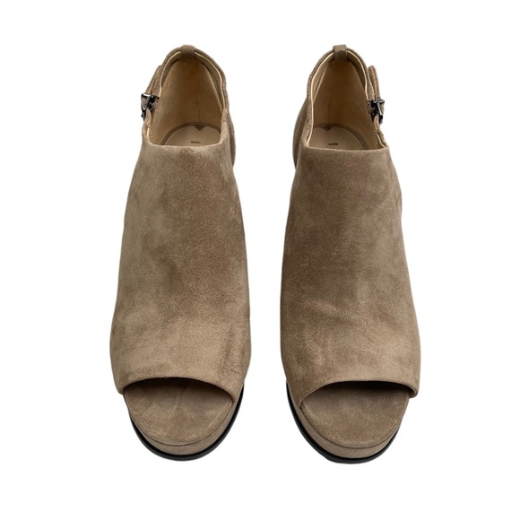 VIA SPIGA Fawn Suede Peep Toe Platform 7.5 - Picture 3 of 9